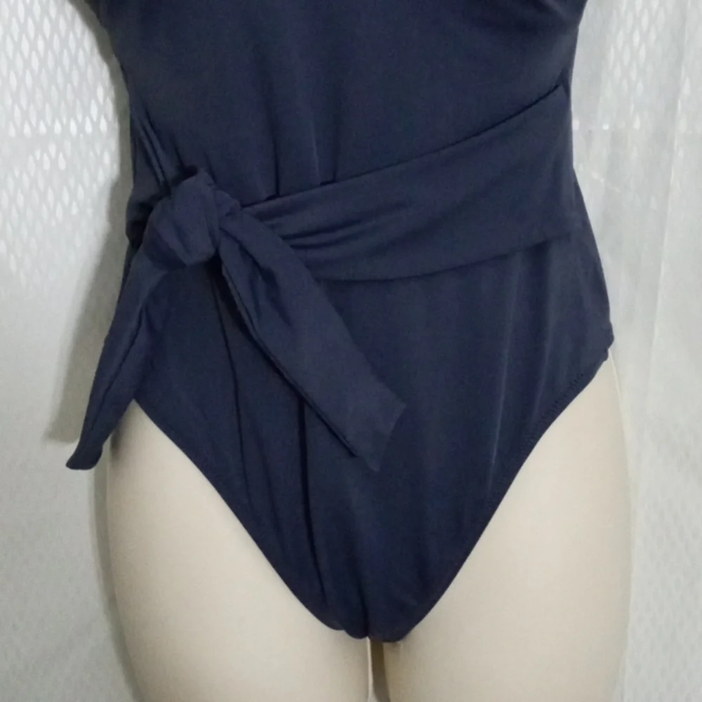 Shade Shore Women's One Piece Swimwear, S 4-6, Navy, NWT
